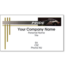 Premier Automotive Business Cards - Gold Pride