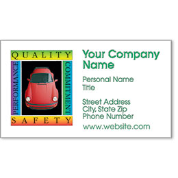 Premier Automotive Business Cards - Quality Safety