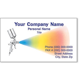 Premier Automotive Business Cards - Rainbow Spray II