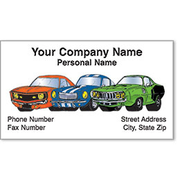 Premier Automotive Business Cards - Muscle Trio