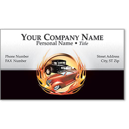Premier Automotive Business Cards - Flaming Duo