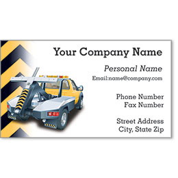 Premier Automotive Business Cards - Cautious Towing