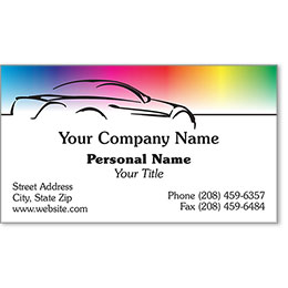 Premier Automotive Business Cards - Vivid Colors