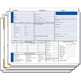 Expandable Color-Coded Repair Order Jackets