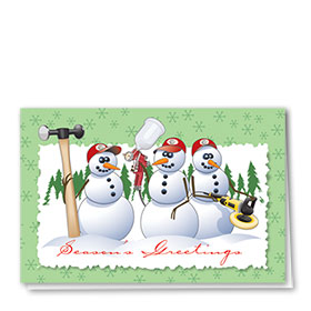 Personalized Deluxe Full-Color Holiday Cards - Repair Ready