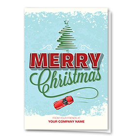 Double Personalized Full-Color Holiday Cards - Speedy Salutation