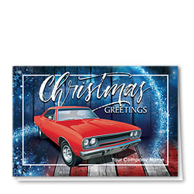 Double Personalized Full-Color Holiday Cards - American Classic