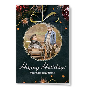 Double Personalized Full Color Holiday Card- Roadside Service