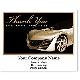 Personalized Full-Color Paper Floor Mats - Thank You for Your Business