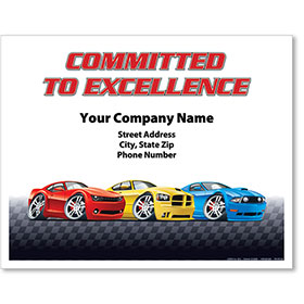 Personalized Full-Color Paper Floor Mats - Committed to Excellence