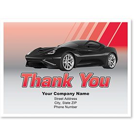 Personalized Full-Color Paper Floor Mats - Thank You