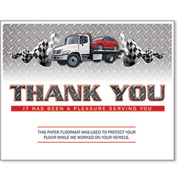 Standard Paper Floor Mats - It Has Been a Pleasure Serving You! II