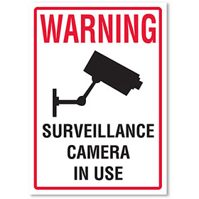 Small Signs for Your Business - Warning Surveillance
