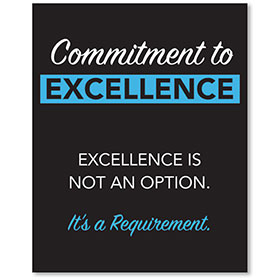 Contemporary Signs - Commitment to Excellence