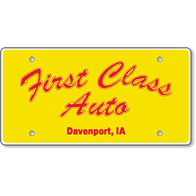 License Plate Insert 2 Color