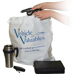 Customer Vehicle Valuables Bags