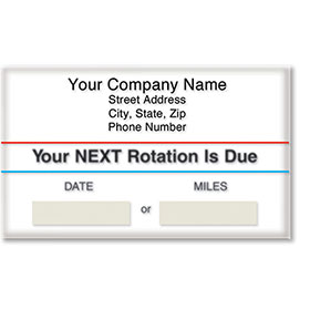 Standard Adhesive Service Reminders - Your Next Rotation is Due