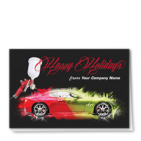 Double Personalized Full-Color Holiday Cards - Holiday Splash