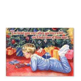 Personalized Full-Color Holiday Postcard - Christmas Wishes