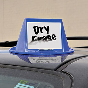 Magnetic Car Top Hats - Dry Erase