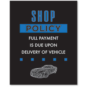 Contemporary Signs - Shop Policy