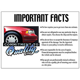 Commitment to Quality Signs - Important Facts
