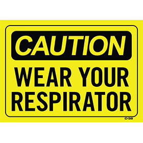Office Signs – 14" x 10" Wear Your Respirator