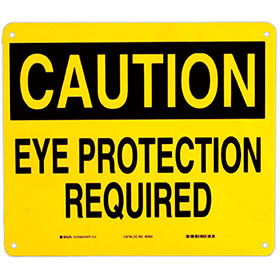 Shop Sign – 14" x 10" Eye Protection Required