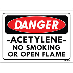 Shop Sign – 14" x 10" Sign - Acetylene