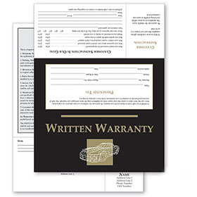 UPDATED - Customer Satisfaction Warranty - Black & Gold Wireframe