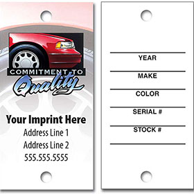 Full-Color Key Tags - Commitment to Quality