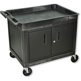 Large Utility Cart With Cabinet
