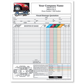 Auto Repair Estimate Forms - Commitment to Quality, 2-Part, Full-Color