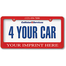 Custom License Plate Frames with 2 Holes