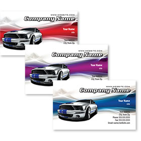 Full-Color Auto Repair Business Cards - Paint Swoosh