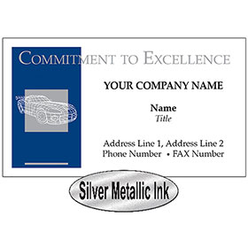 UPDATED - Business Card - Blue & Silver Wire