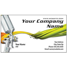 Auto Repair Business Card - Paint Gun Twist