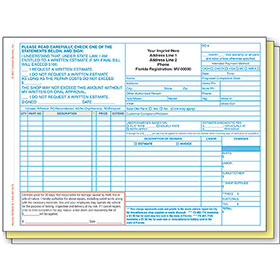 Product Image of Repair Order - Florida State Compliant, 3-Part - Pack 250