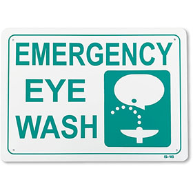Shop Sign – 14" x 10" Emergency Eye Wash