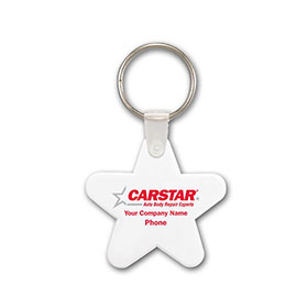 CARSTAR Star Shaped Soft Feel Key Ring (EA)