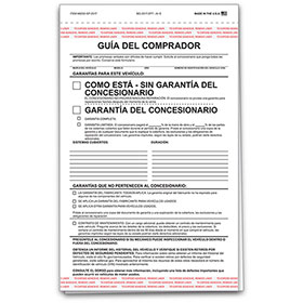 2-Part Carbonless Spanish Standard Buyers Guides