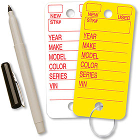 Solid Color Key Tags