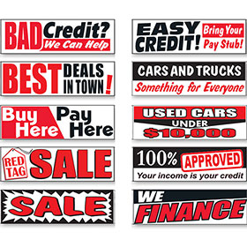Promo Banners for Car Lots