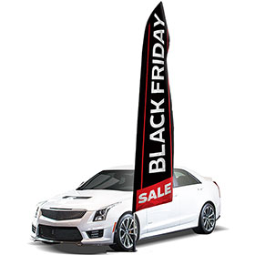 Specialty Visible Message Flag - Black Friday
