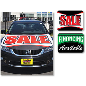 Product Image of Dealer Car Hood Signs - Medium