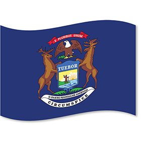 Michigan Stage Flag 3' x 5'