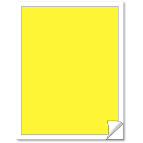 Blank Yellow Vehicle Info Window Stickers (50)