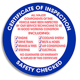 Blue Inspection-Safety Stickers (100)