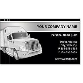 Full-Color Trucking Business Cards - Truck 2