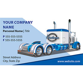 Full-Color Trucking Business Cards - Truck 3